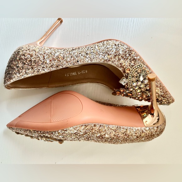 Evening Rhinestone Heels. Prom Shoes. Bella Belle Shoes. High Heels. Sz 7 - Picture 9 of 15